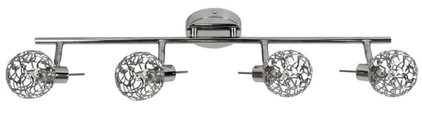 Plafonnier Puzzle 4 lumières chromé