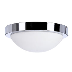 Plafonnier Roda chromé, verre