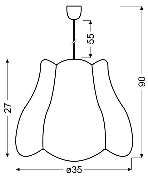 Suspension Zuza, tissu