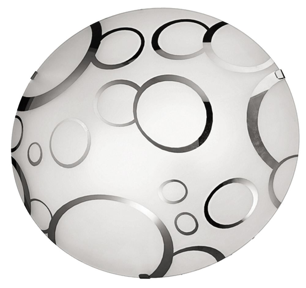Plafonnier Doka 2 lumières, verre