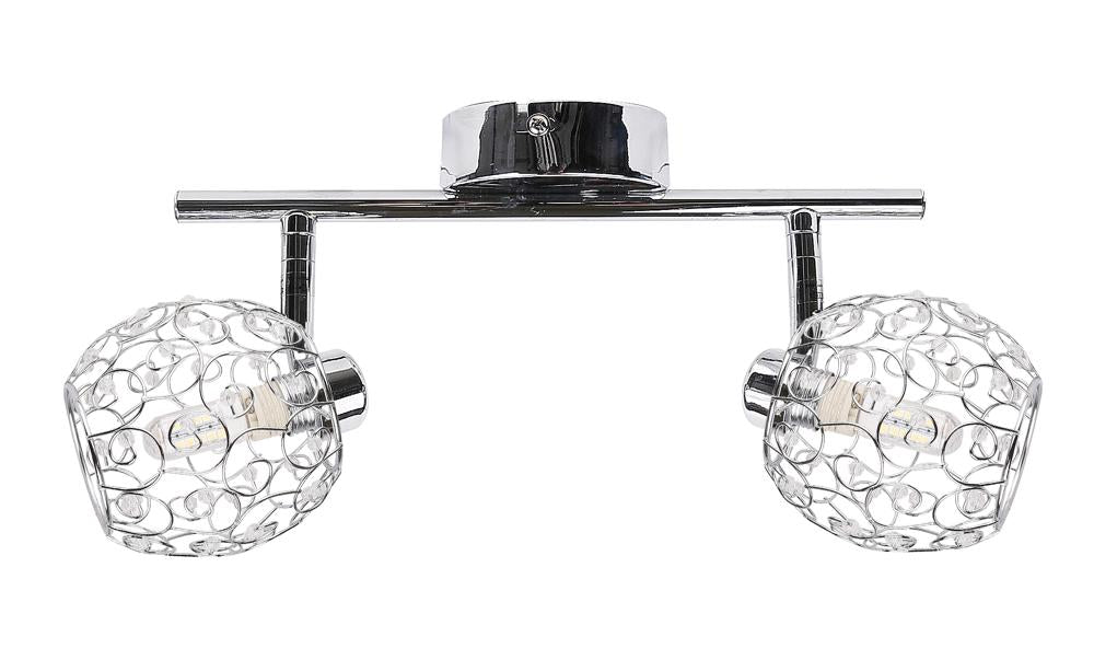 Plafonnier Horus 2 lumières chromé