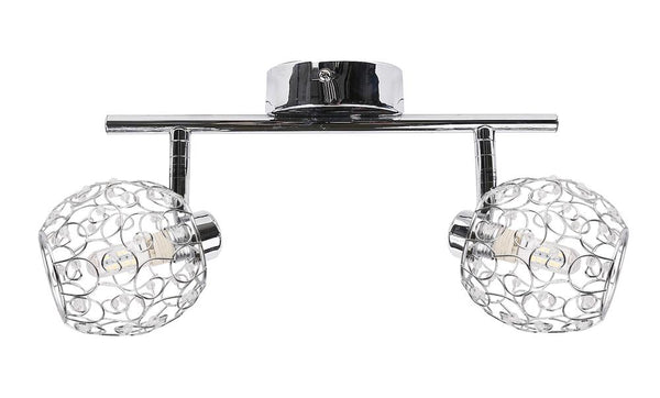 Plafonnier Horus 2 lumières chromé