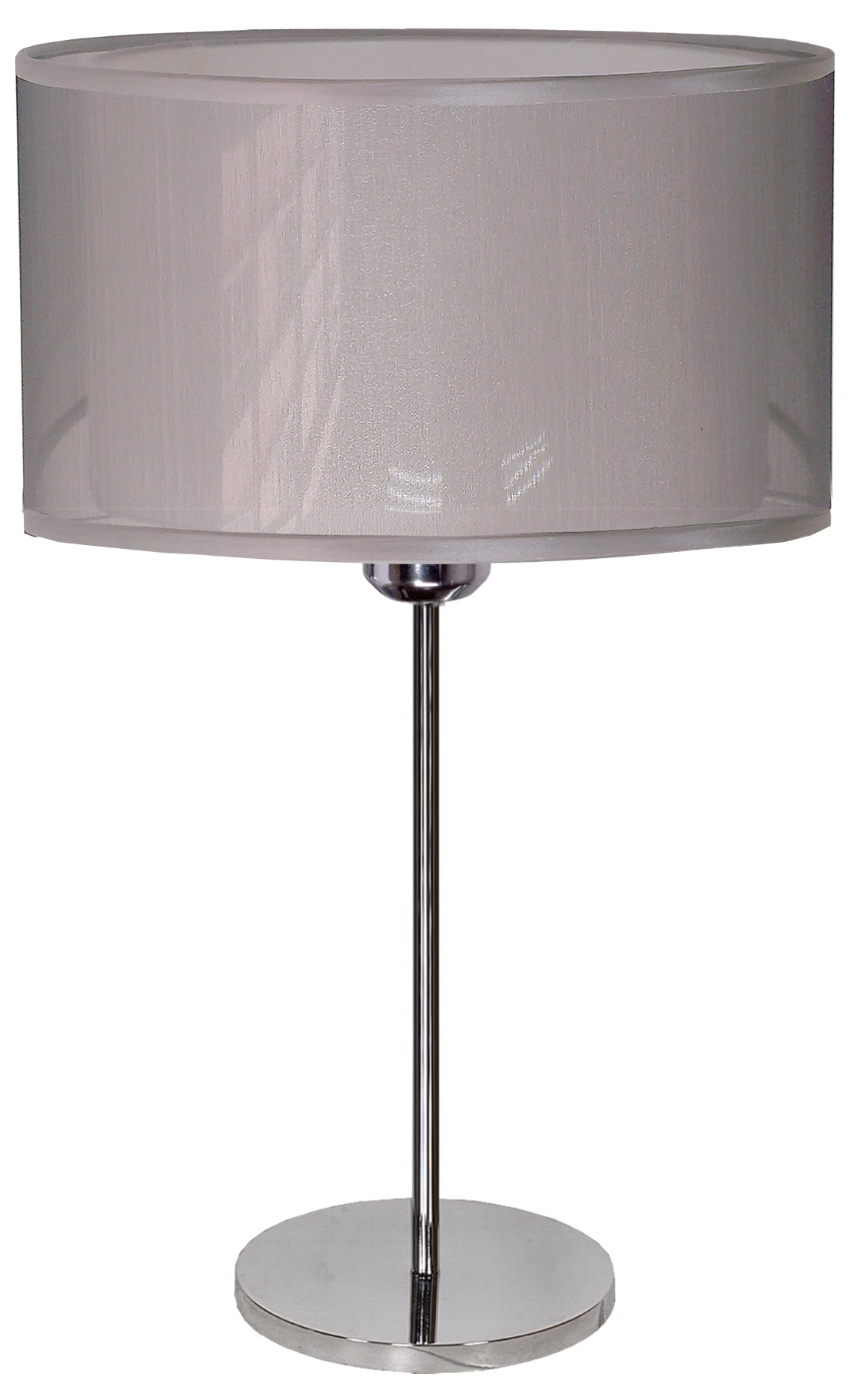 Lampe à poser Piano 3 lumières argentée, tissu