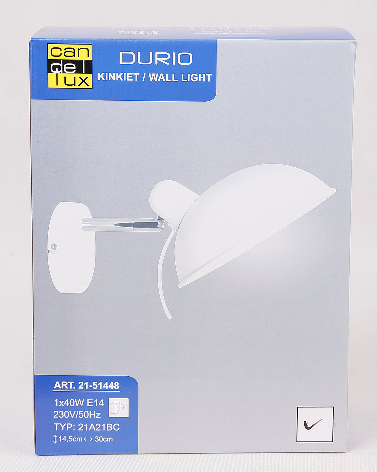 Applique murale Durio blanche