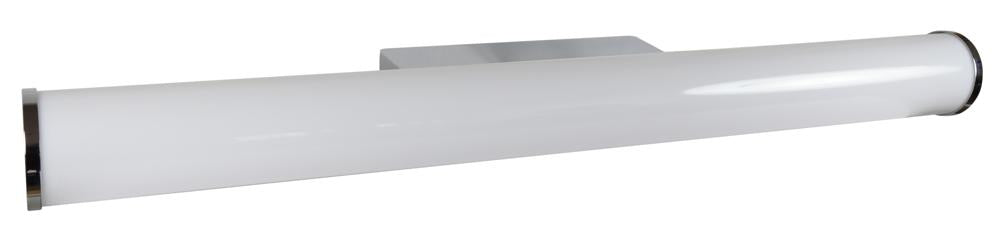 Applique murale LED Universe chromée et blanche, L 65 cm