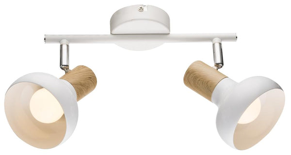 Plafonnier Puerto 2 lumières blanc