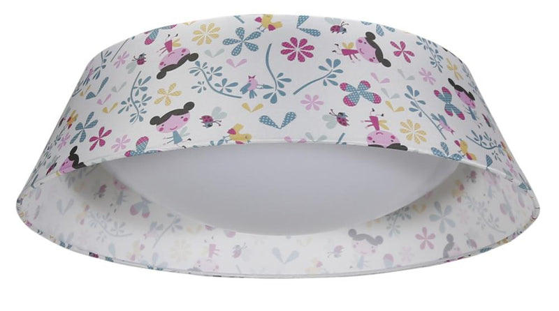 Plafonnier LED Girl multicolore, tissu