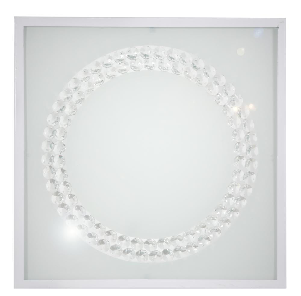 Plafonnier LED Lux blanc, verre (réf. 10-64462)