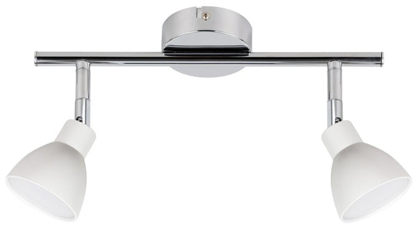 Plafonnier LED Roy 2 lumières chromé