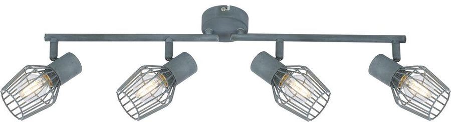 Plafonnier Viking 4 lumières gris