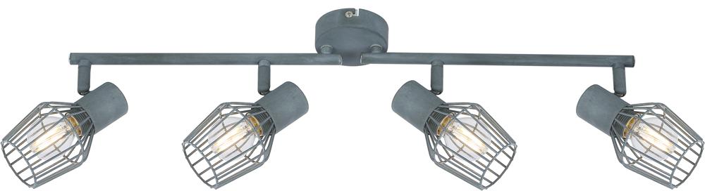 Plafonnier Viking 4 lumières gris