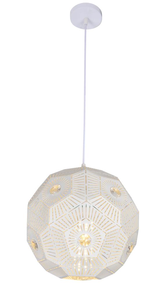 Suspension Euphoria blanche, cristal