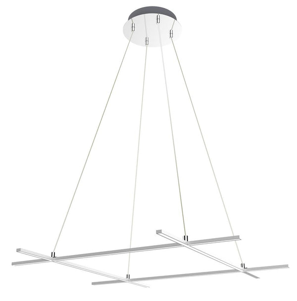 Lustre LED Andros argenté, L 70 cm