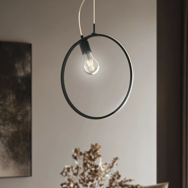 Suspension LED Skiros noire