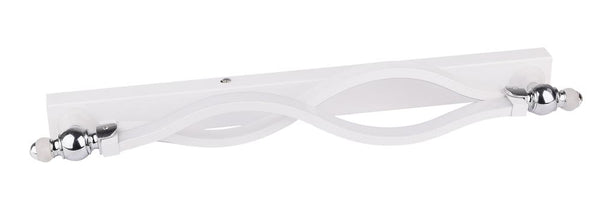 Applique murale LED Esse blanche, bois