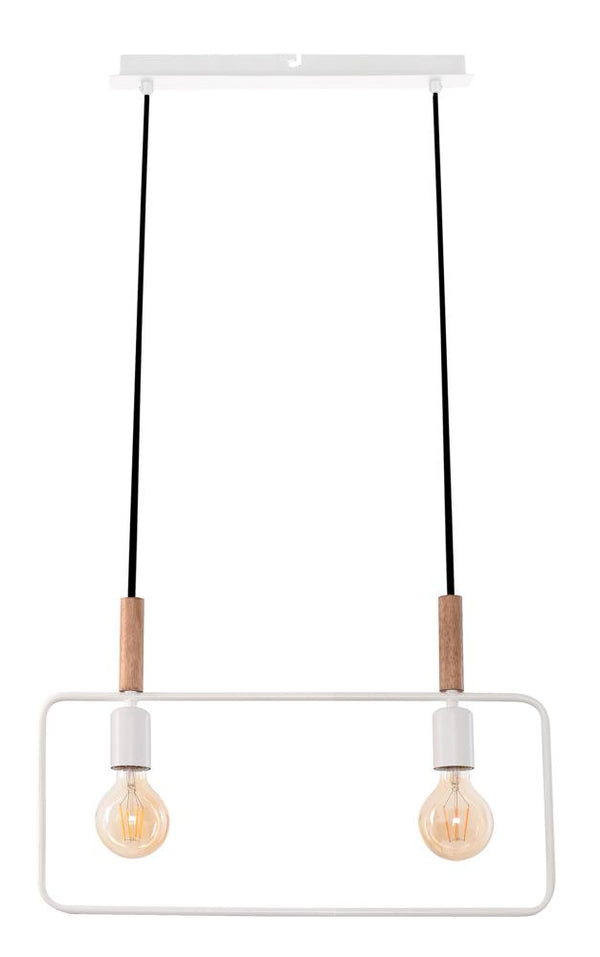 Suspension Frame 2 lumières, bois