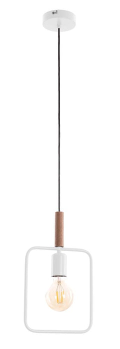 Suspension Frame blanche, bois