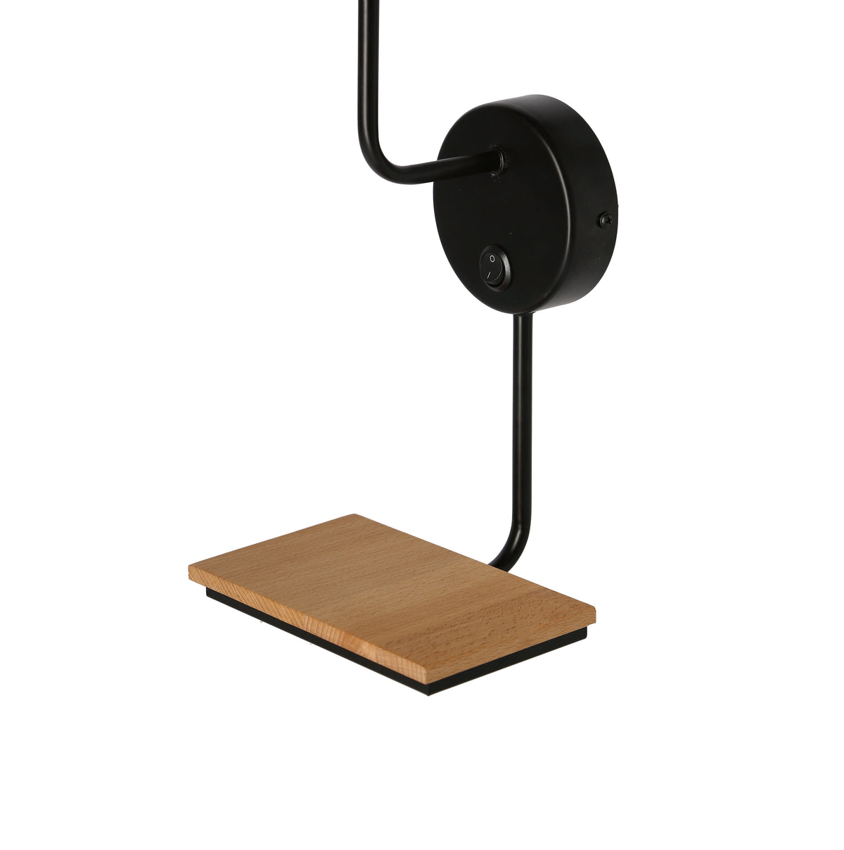 Applique murale Keto noire, tissu