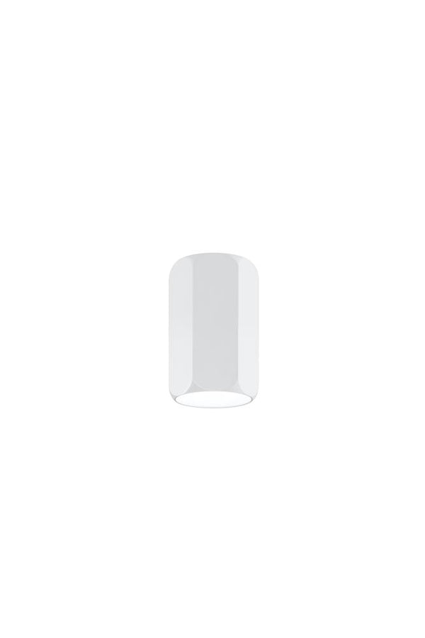Spot plafond Tube blanc, H 12 cm