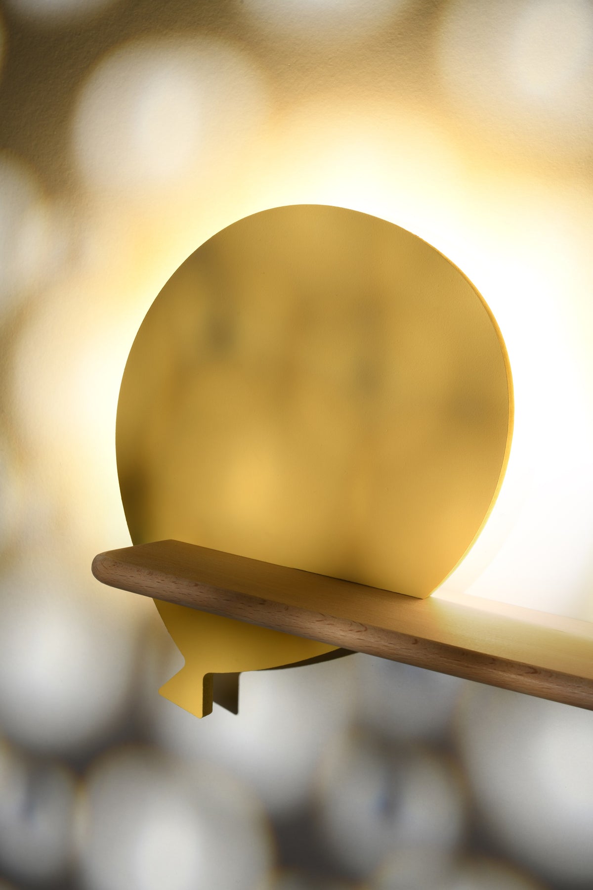 Applique murale LED Baloon pour chambre d'enfant jaune, bois (réf. 21-84767)