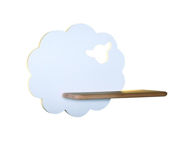 Applique murale LED Sheep pour chambre d'enfant blanche, bois (réf. 21-84835)