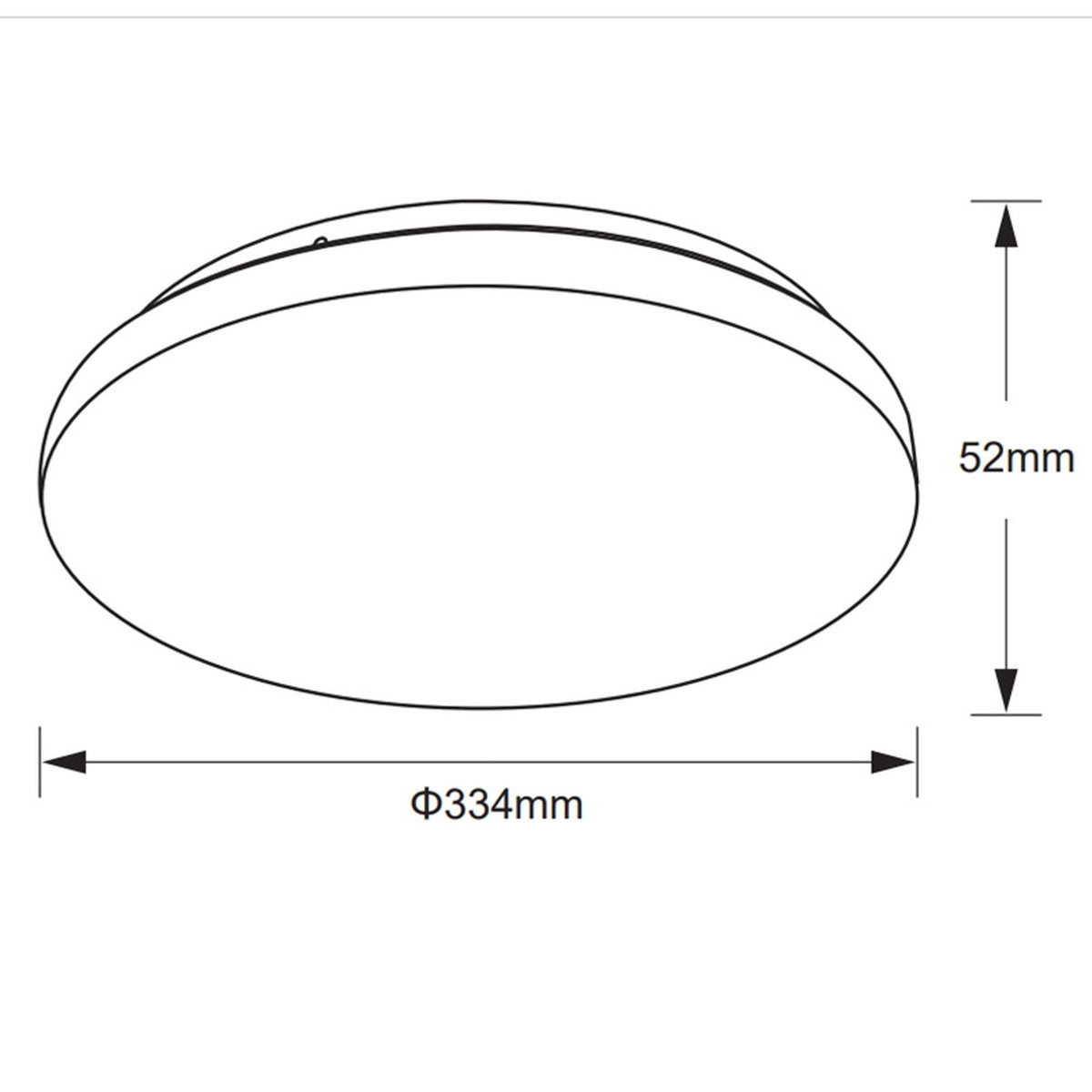 Plafonnier LED Zero II blanc, Ø 33,4 cm, 5000 K
