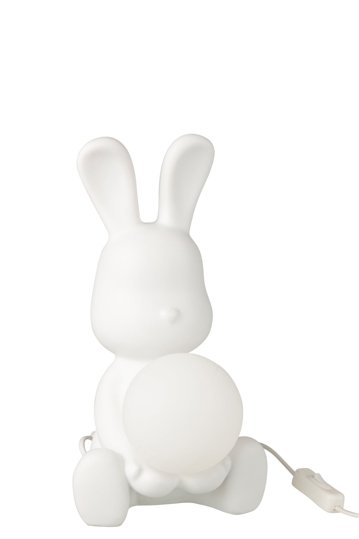 Lampe à poser lapin en polyrésine blanche