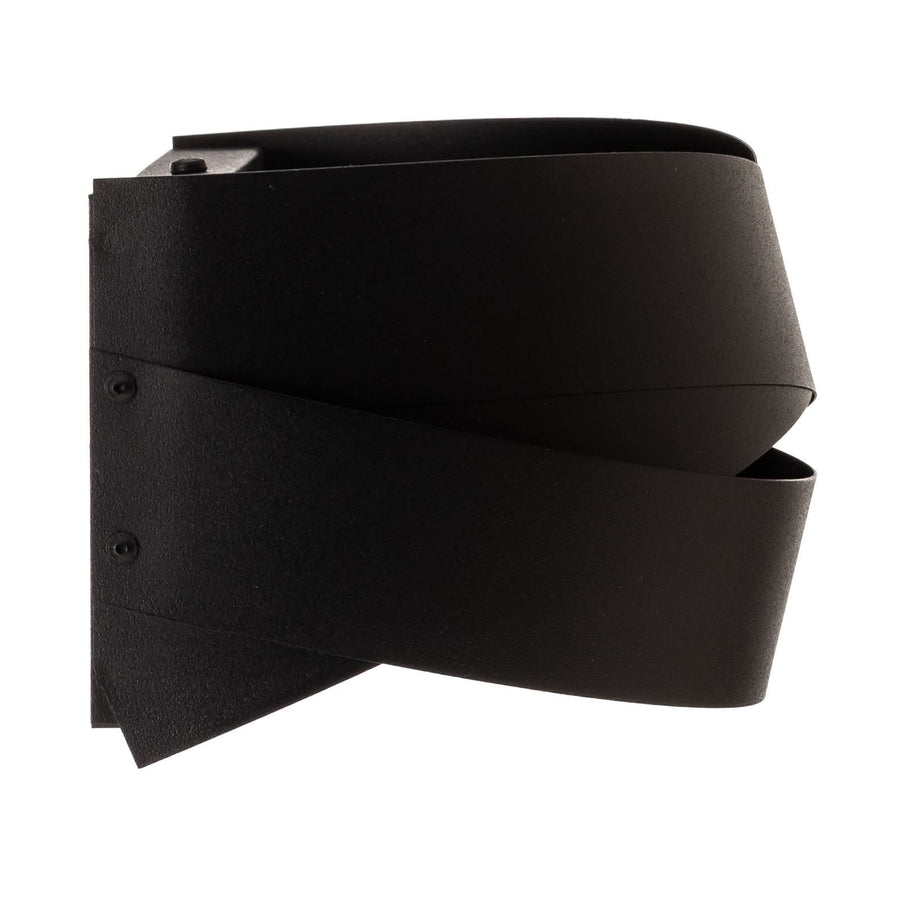 Applique murale Tornado en métal, noir, hauteur 13 cm