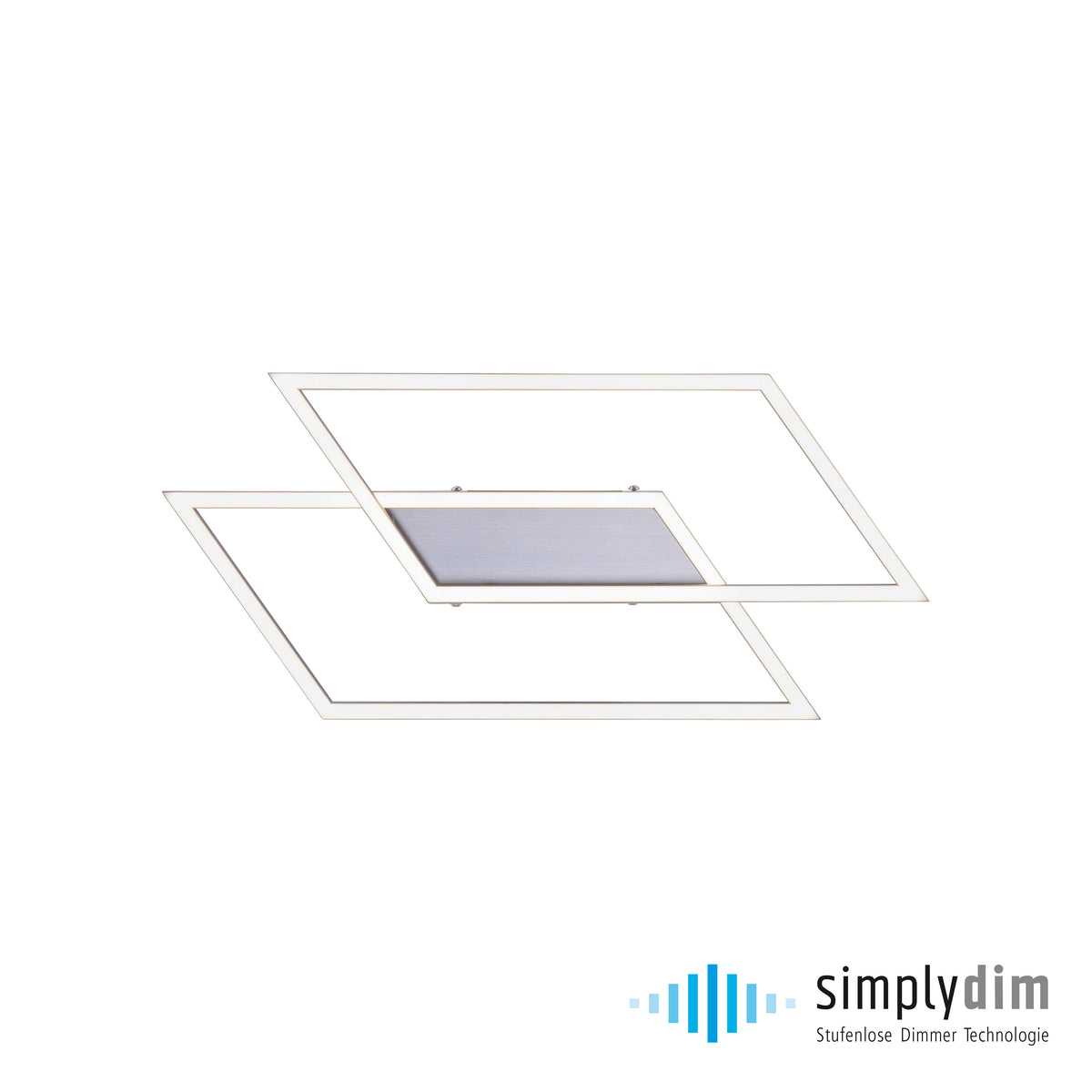 Photo produit sur fond blanc des deux carrés superposés avec logo simplydim.