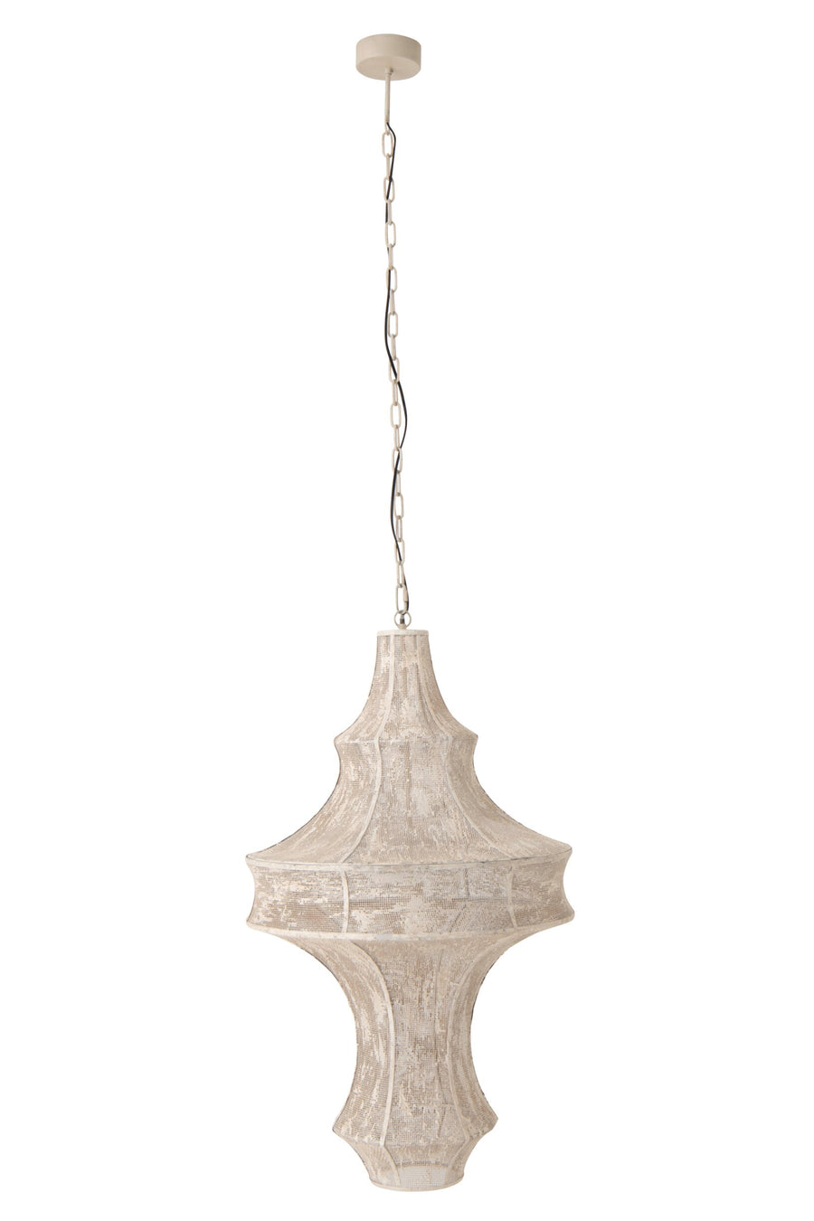 Suspension Oumi en fer blanc
