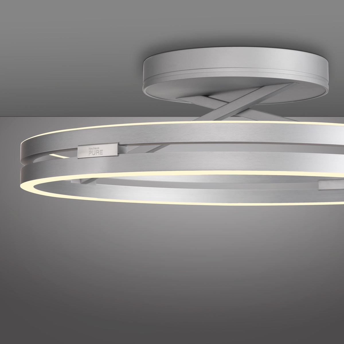 Plafonnier Pure Loop aluminium