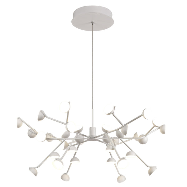Suspension LED ADN modèle moyen blanche