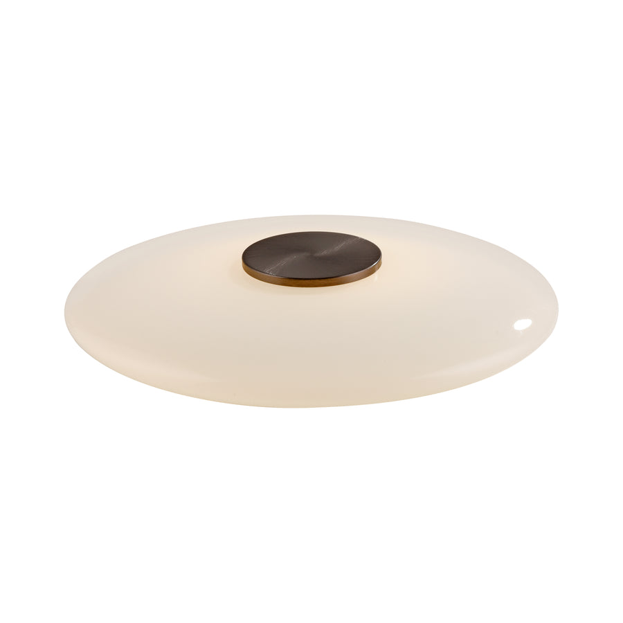 Lampe à poser Pure Vitrum marron, verre
