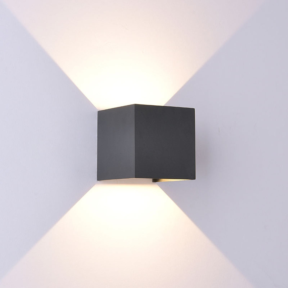 Applique extérieure LED Davos gris foncé, IP54, L 10 cm, 3000 K
