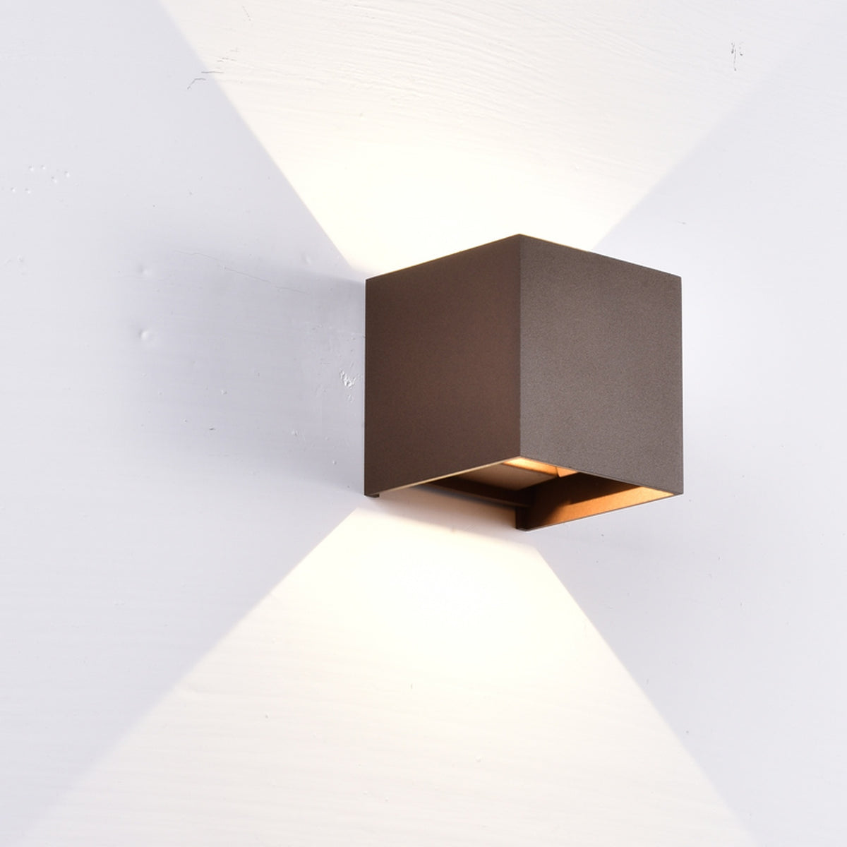 Applique extérieure LED Davos corten, IP54, 3000 K