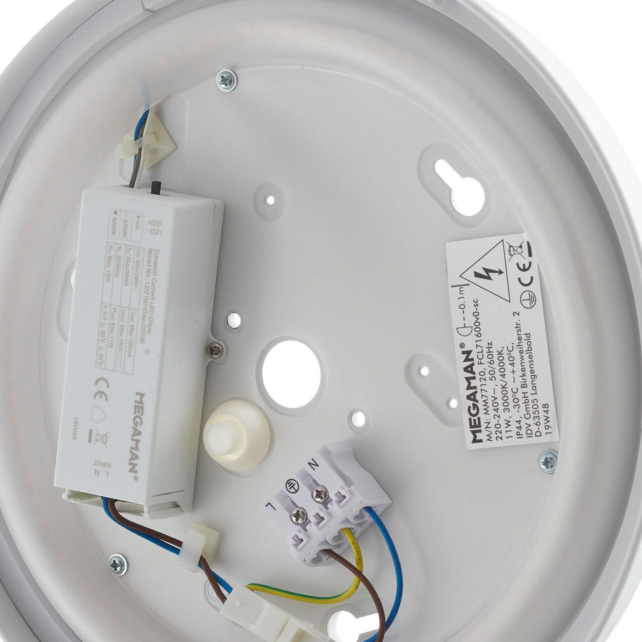 Applique murale LED Renzo+ ColorSelect, blanc, Ø 28 cm, IP44