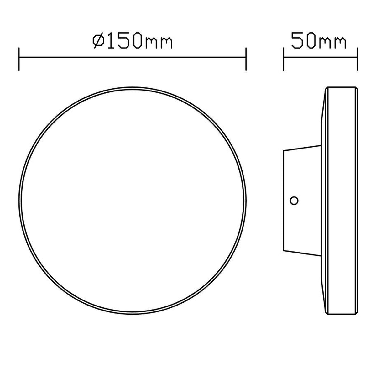 Applique extérieure LED Bora, IP54, Ø 15 cm
