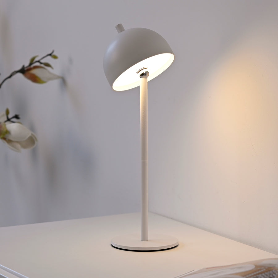 Lampe à poser Bellis blanche