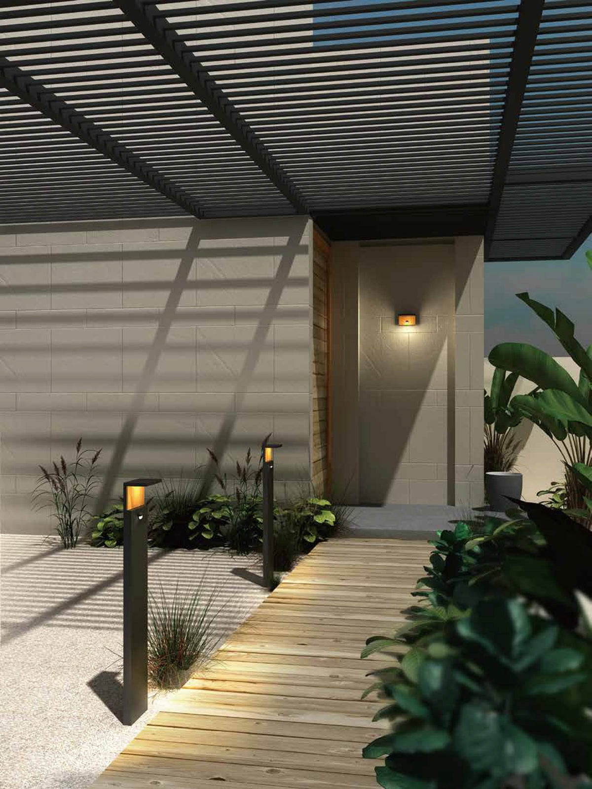 Applique extérieure LED Ruka gris foncé, IP54