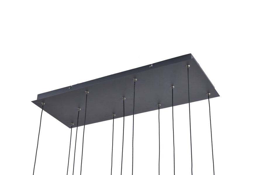 Suspension Nelson noire et dorée, verre (MD2291-11B-3BGT)