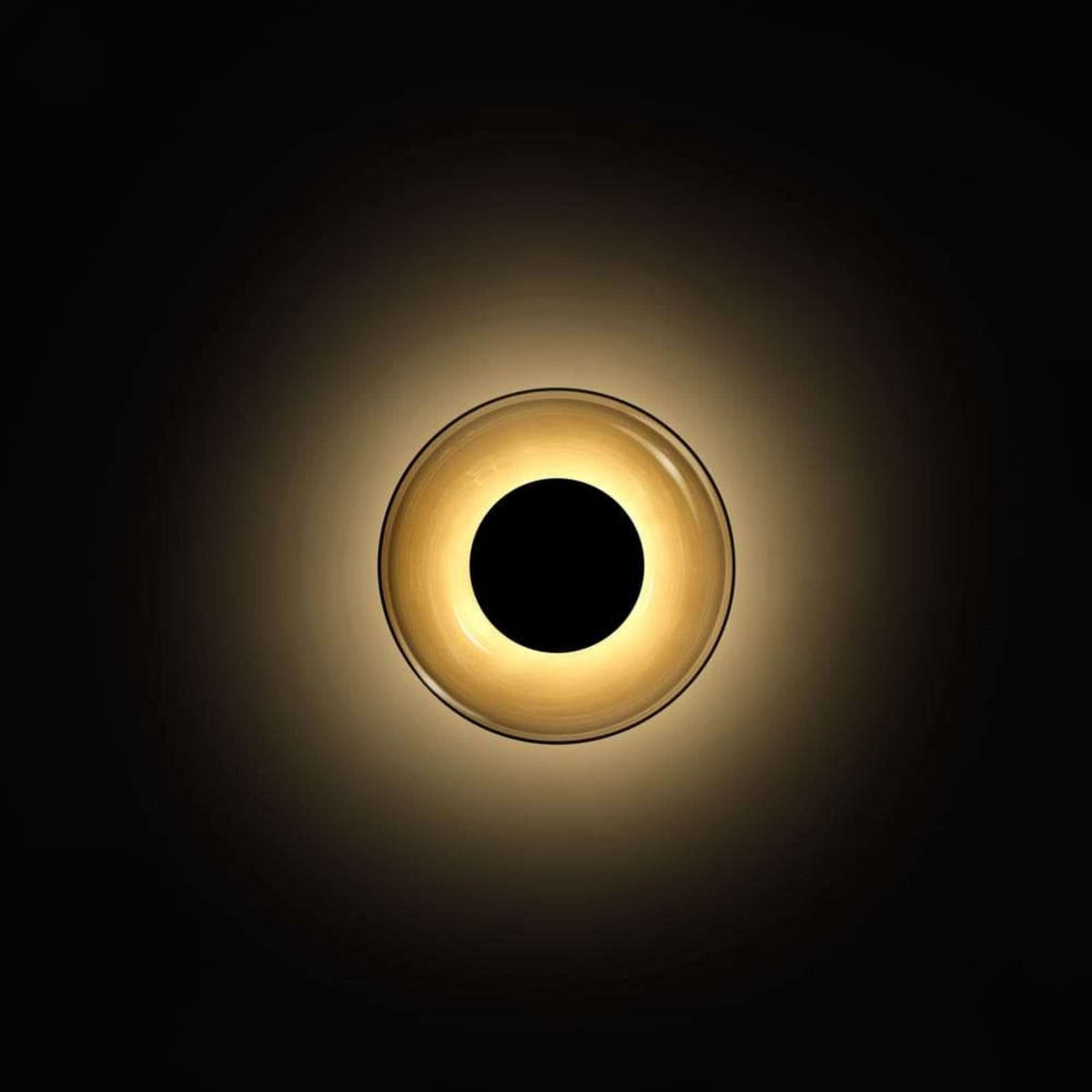 Applique murale LED Aura en verre, gris, Ø 17,9 cm