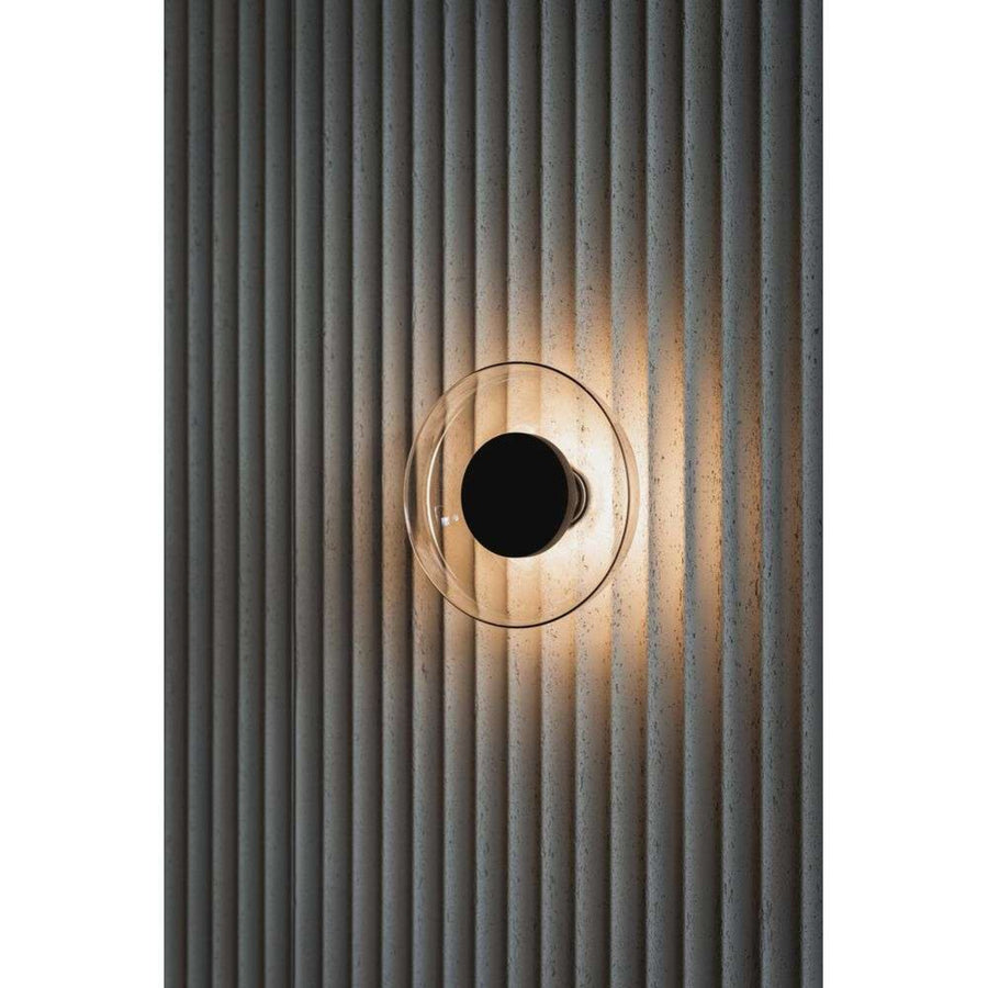 Applique murale LED Aura en aluminium, transparent, Ø 17,9 cm