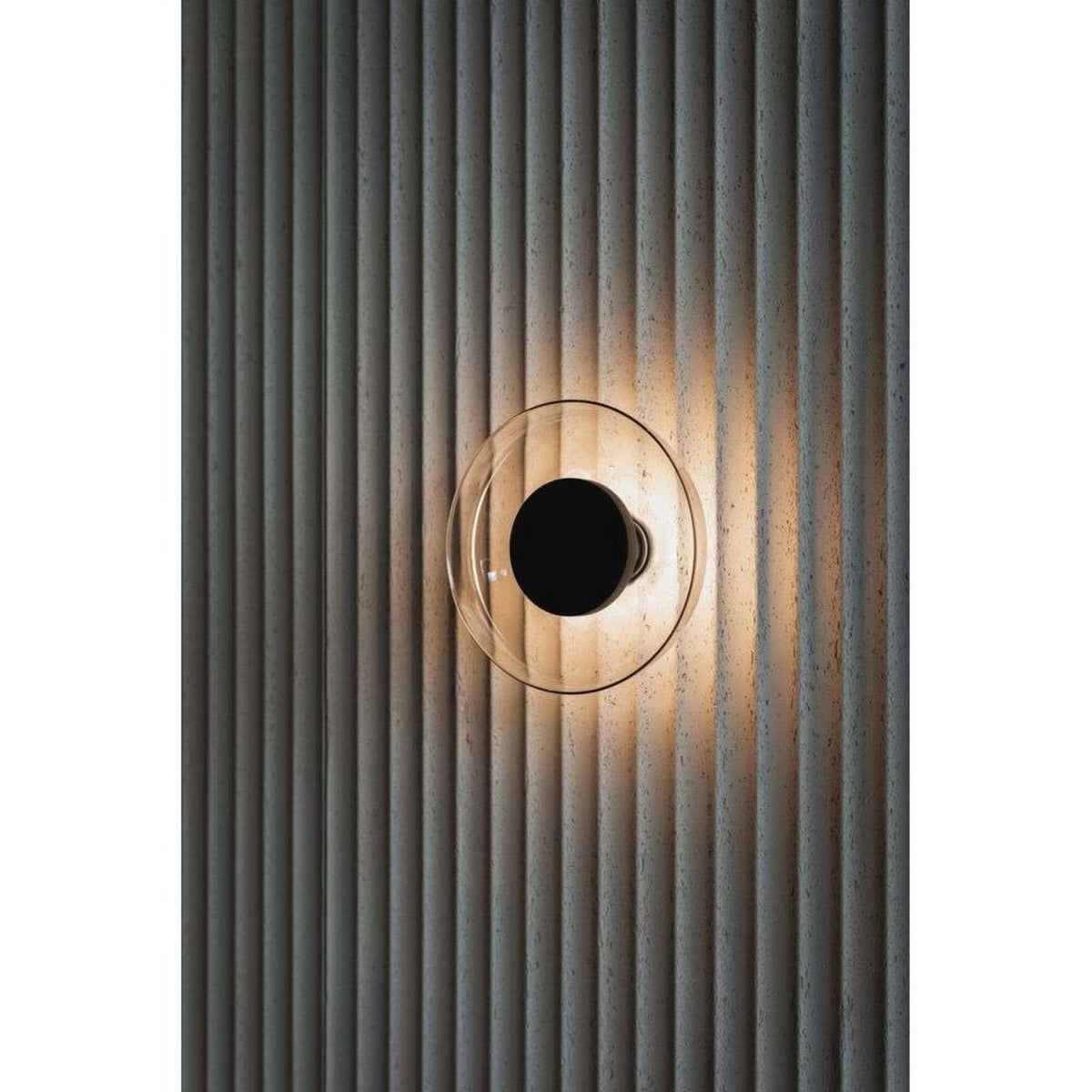 Applique murale LED Aura en aluminium, transparent, Ø 17,9 cm