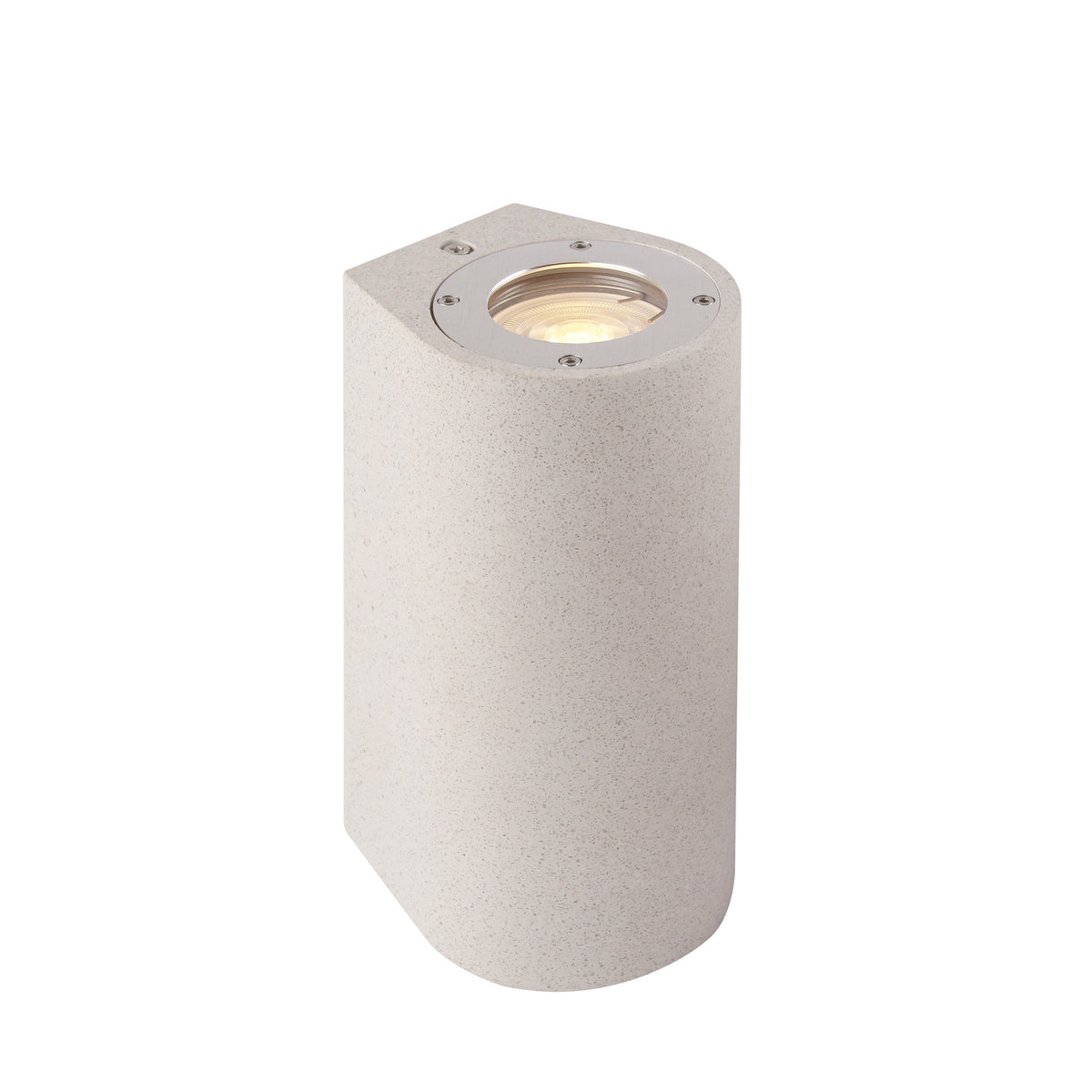 Applique extérieure Levi 2 lumières, béton, IP65, L 8,4 cm