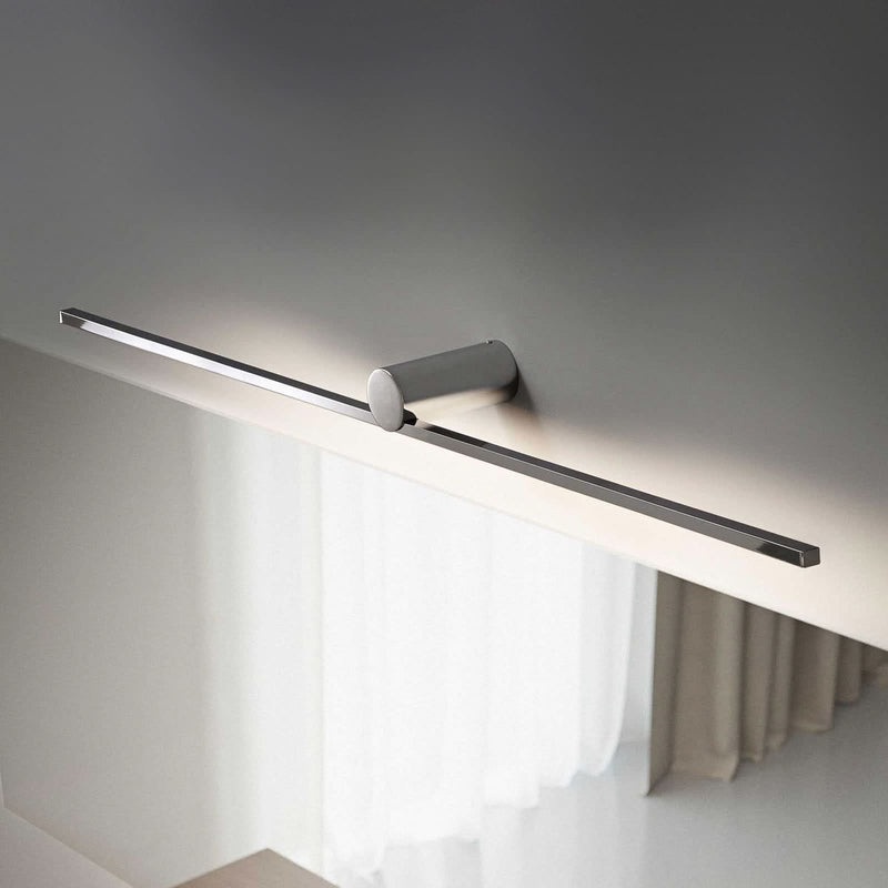 Applique murale LED Slight AP 102 en métal, chromé, hauteur 6 cm