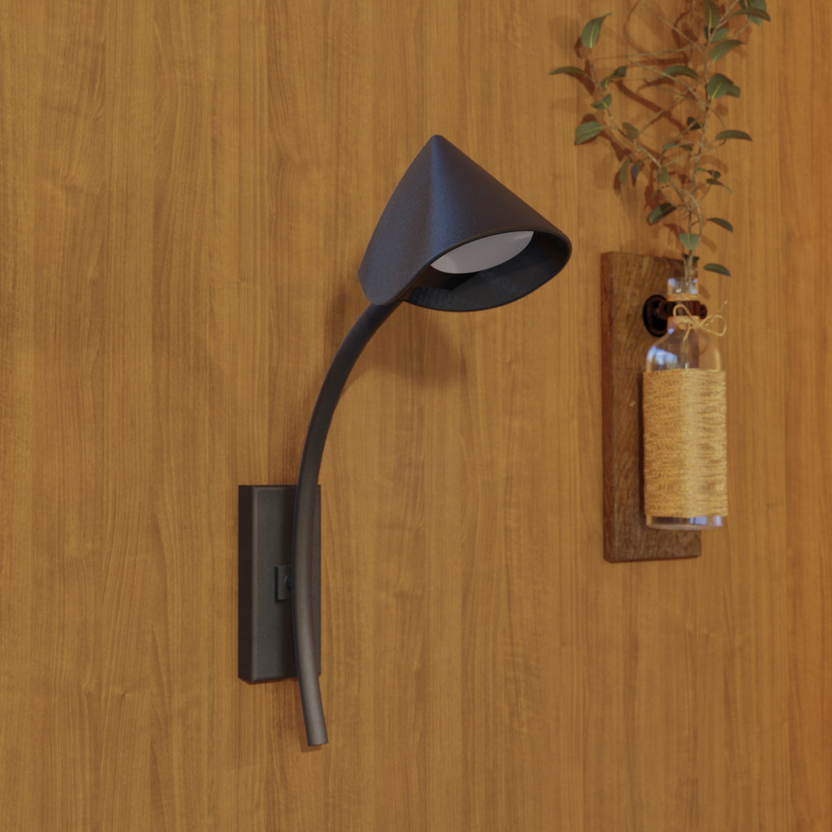 Applique murale LED Capuccina noire