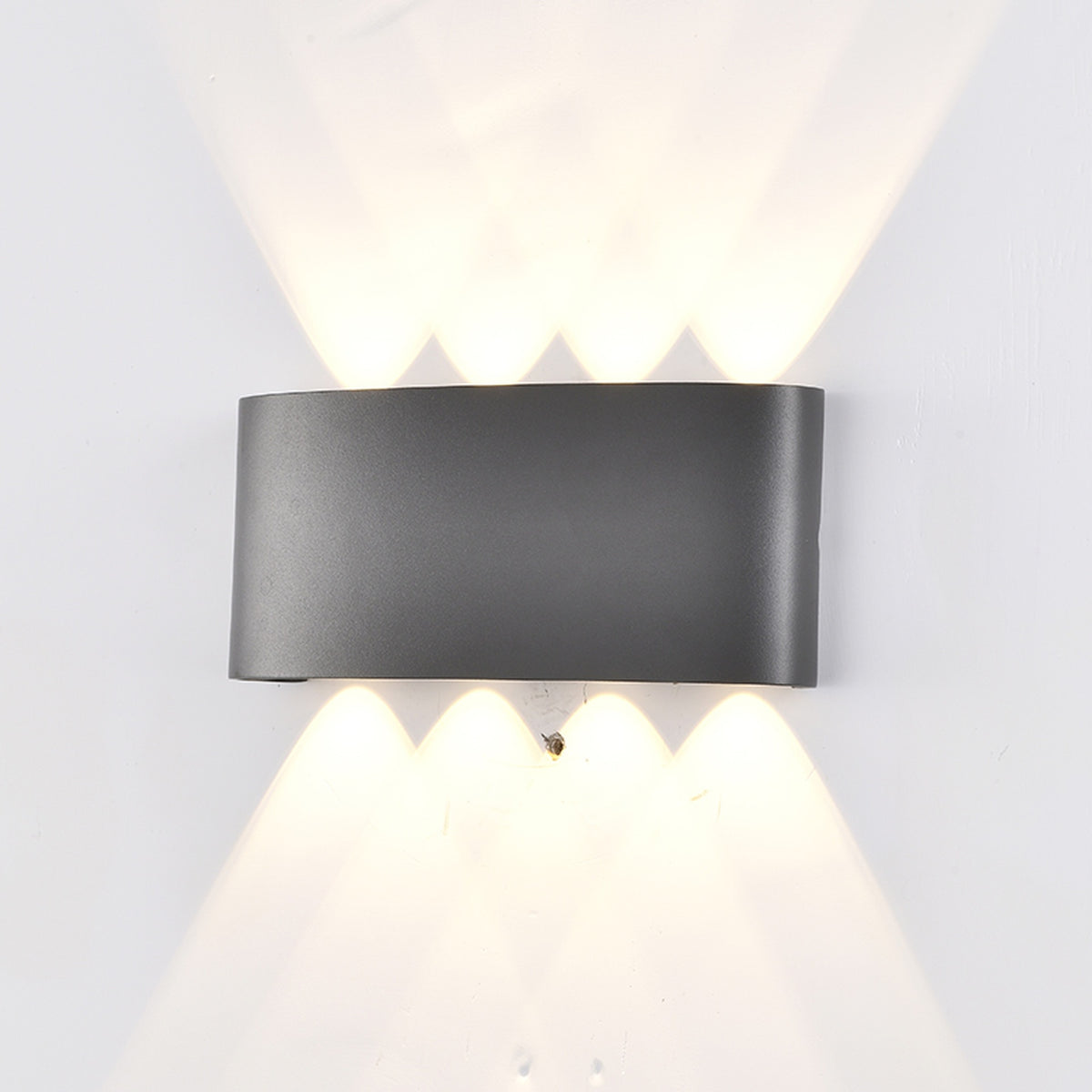 Applique extérieure LED Arcs, verre, IP54, L 22 cm