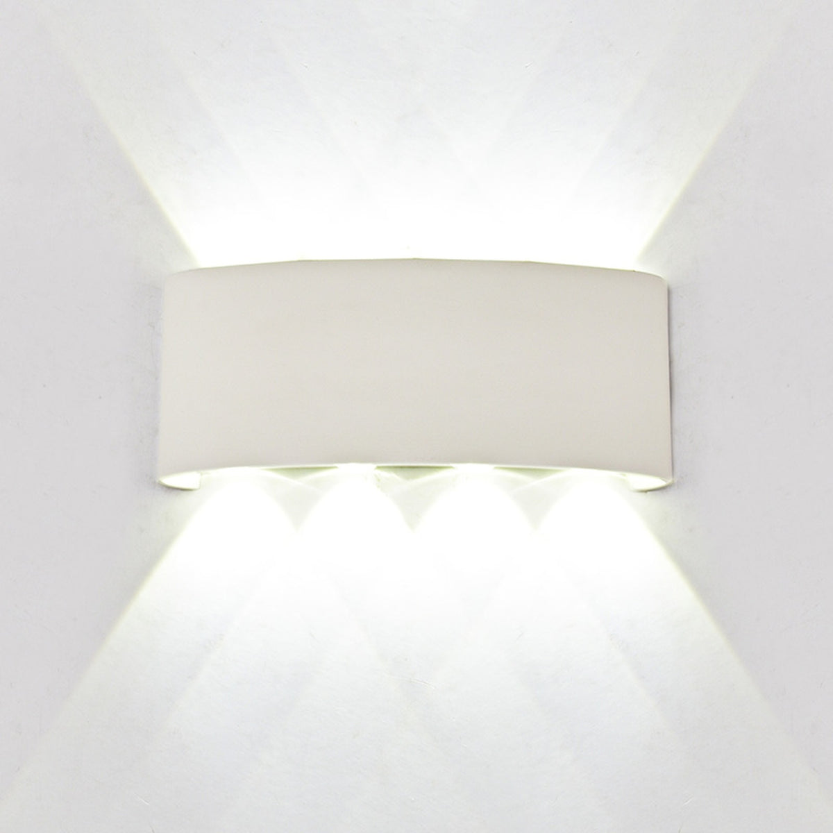 Applique extérieure LED Arcs, verre, IP54, L 22 cm