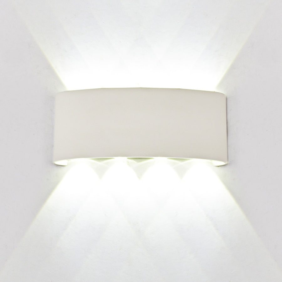 Applique extérieure LED Arcs, verre, IP54, L 22 cm