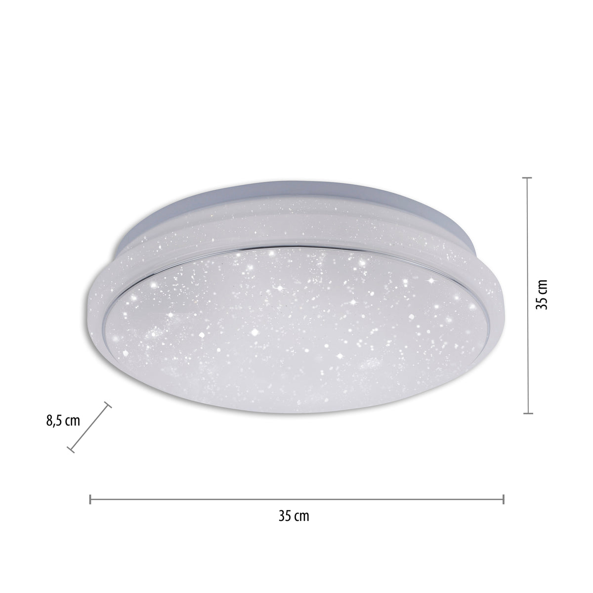 Plafonnier Lolasmart-Jupi blanc, L 35 cm